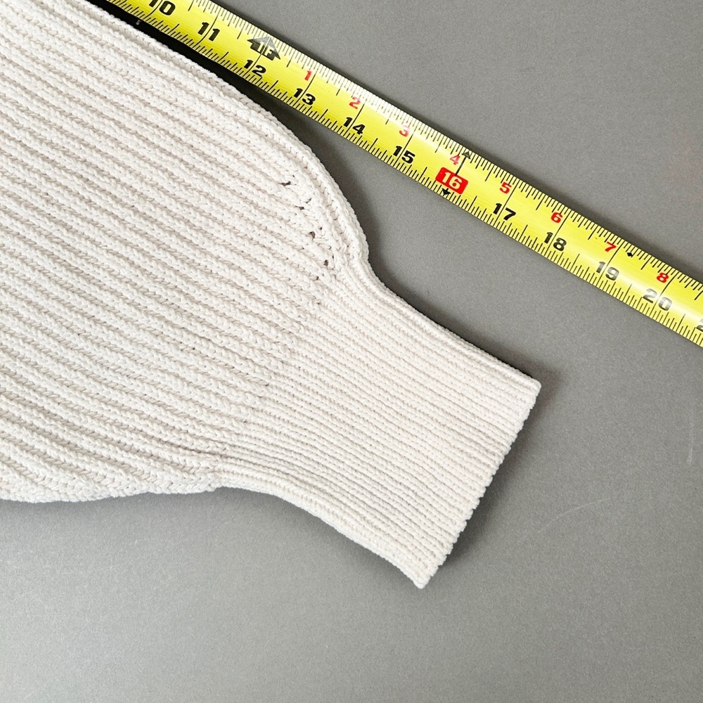 Aerie Oversized Slouchy Cozy Soft Minimalist Chenille V-Neck Sweater XL - Picture 7 of 9